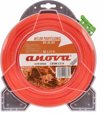 Hilo Desbrozadora Nylon Cuadrado 3.0 mm 51 Metros